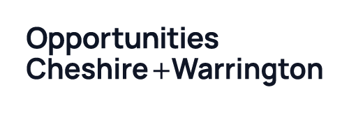 Opportunities Cheshire and Warrington_navy logo